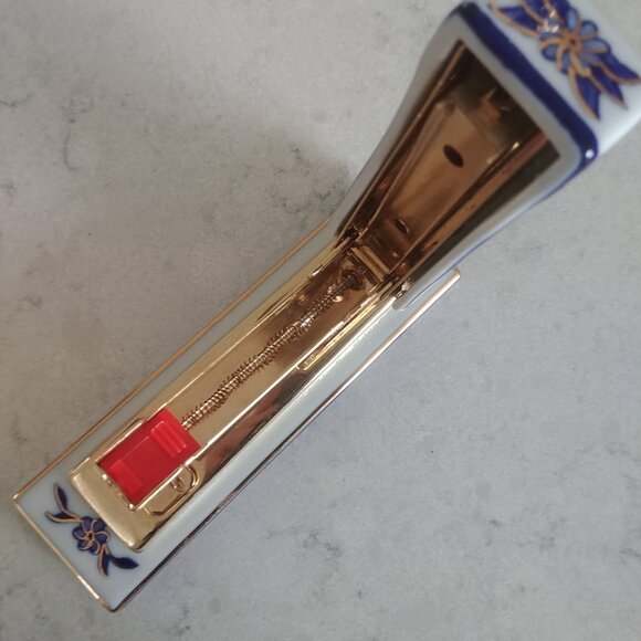 Blue white gold ceramic functional stapler - Picture 9 of 12